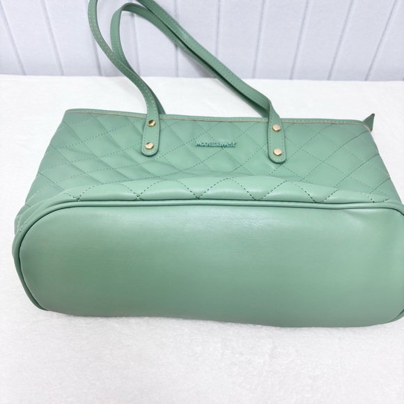 Montana West Quilted Handbag‎ Leather Tote Purse Shoulder Bag Large Satchel Hobo - Picture 7 of 13